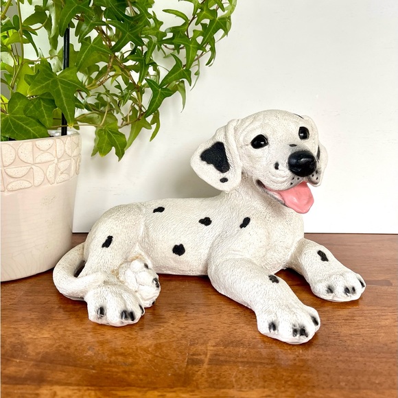 Castagna DALMATIAN Puppy Dog Made in Italy Resin Statue Vintage - Picture 1 of 10